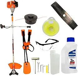 Vulcan VR620H, Roçadeira Lateral à Gasolina, Motor 2 Tempos 62cc, 3HP, Kit Completo com Acessórios