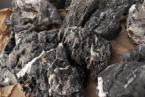 Image of LANDEN Dark SEIRYU Stones Natural Rocks (3~11 inches,11pcs) x2 40Lx 2 Cases Total 80L 37lbs for Aquarium, Paludarium, Terrariums, Landscaping Rocks, Decorative Aquarium Rocks