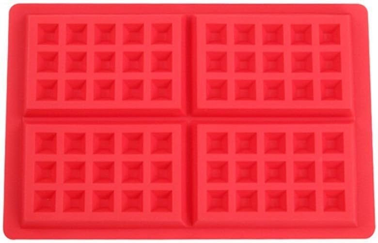 HJTTMini Waffles Silicone Mould DIY Baking Tools, Mould for Baking Muffin Cake, Chocolate, Biscuits