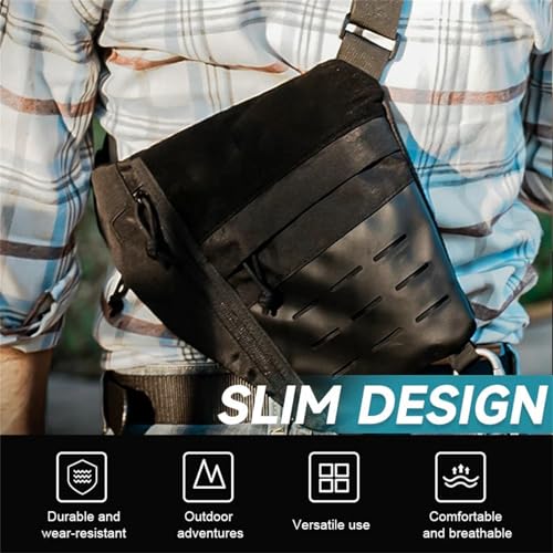 Powios Crossbody Bag, 2025 New Outdoor Tactical Shoulder Crossbody Chest Bag, Waterproof, for Hiking Cycling Camping3