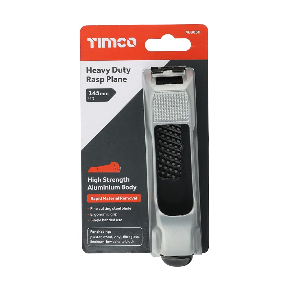 TIMCO - Heavy Duty Rasp Plane (Size 145mm / 6" - 1 Each), Silver - Image 2