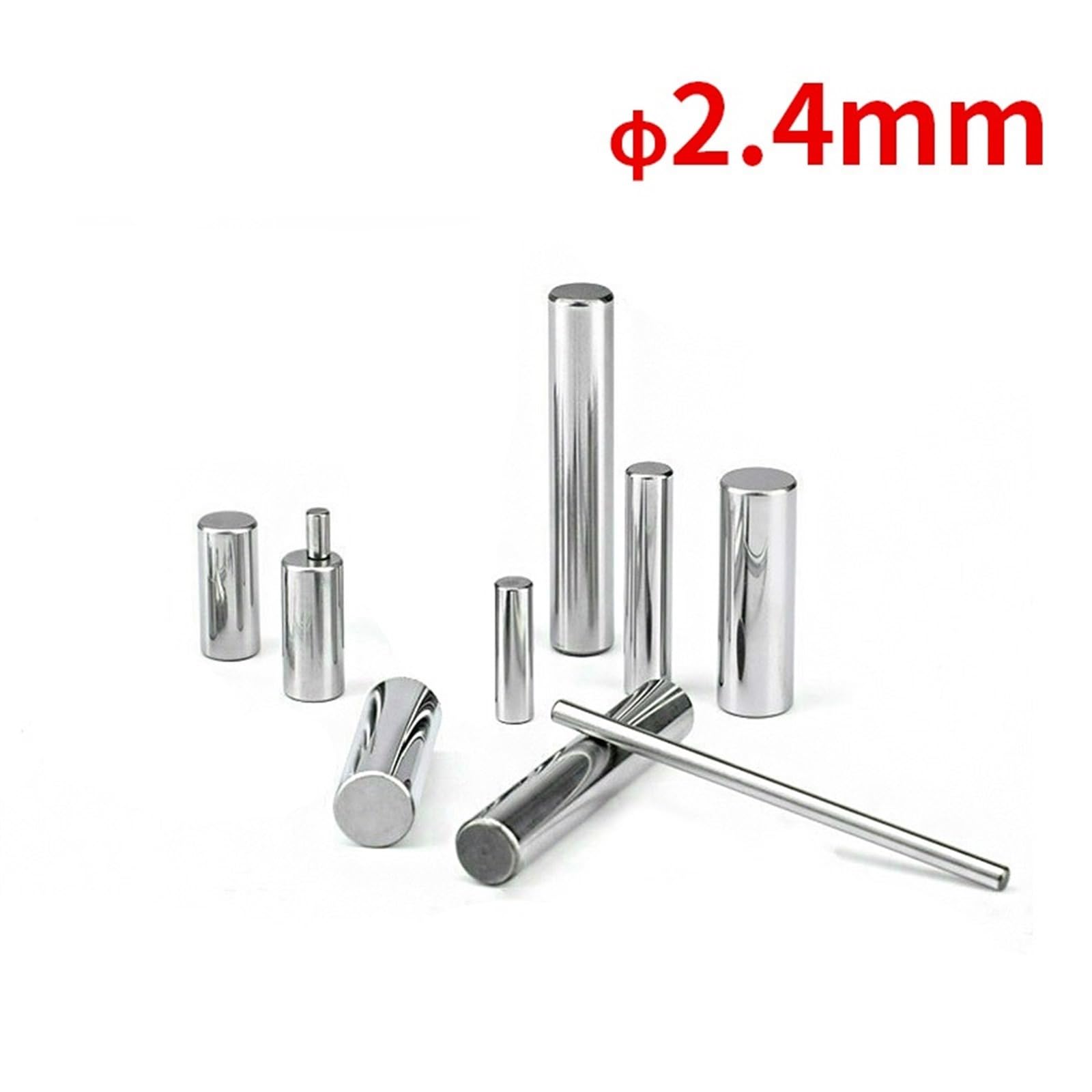Rodamiento de agujas de acero, pasador de localización, rodillo cilíndrico 2,4 * 4 5 8 9 10 12 13 16 24/2,1 * 10/1,95 * 7 10 12/2 * 33 3,5 6,2(2.4X12mm 100PCS)