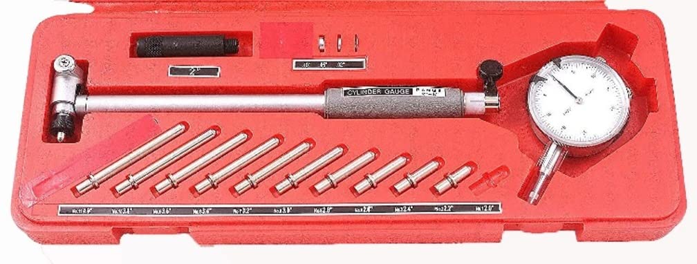HHIP - Set de accesorios de repuesto de calibre de calibre para dial (y indicador de precisión) (varios rangos: 0 – 0,25"/.0005" – 2 – 6", 0005"), 2.0"-6.0", 1