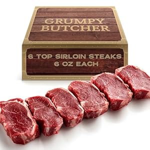 Grumpy Butcher Beef Sirloin Steak, ...