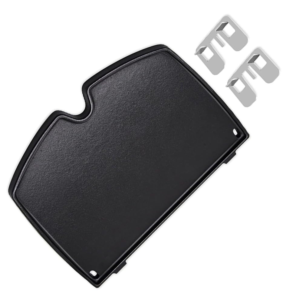 FACAIIO Piastra in ghisa per serie Q1000 Q1200 Q1400, 12,6 x 8,6 pollici BBQ Grill Piastra con distribuzione uniforme del calore