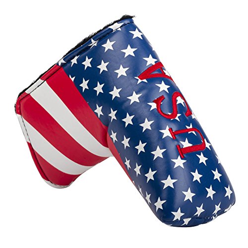 HIFROM Stars and Stripes Golf Putter Head Covers Putter Cover Blade Headcover for All Brands Blade