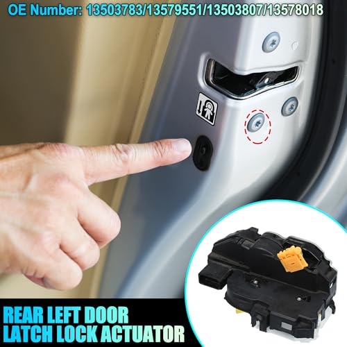 Image of uxcell No.13503783 Rear Left Door Latch Lock Actuator Assembly for Chevy Cruze 2011-2014 for Chevy Equinox 2010-2015 for Chevy Malibu 2013-2015