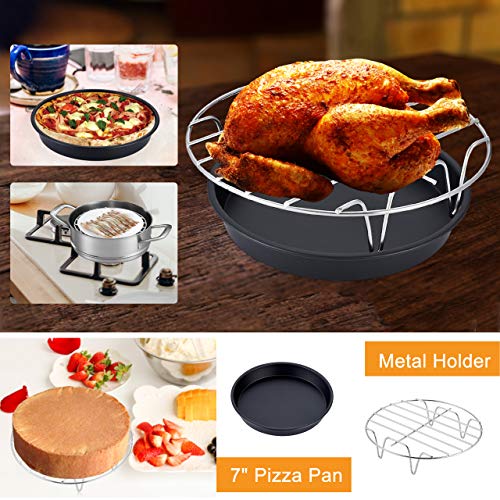 WarmHut 11-Piece Air Fryer Accessories Kit 7 Inch with 60Pcs Non-Stick Air Fryer Parchment Liners, Compatible with Ninja Power Phillips Gowise, Fit all 3.2QT - 5.8QT