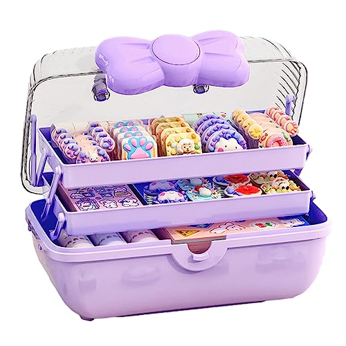 Haarschmuck Organizer Kinder Haarschmuck Aufbewahrungs Kasten Aufbewahrungsbox Für Haargummis Und Haarbänder Geschichtete Behälter Für Mädchen Badezimmer Schlafzimmer