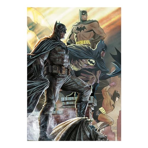 Image of Batman 85th Anniversary Limited Edition A3 Art Print – Four Evolutions of the Dark Knight – Individually Numbered Collectible with Certificate of Authenticity – Official DC Comics Merchandise