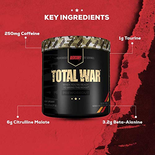 Redcon1 Total War Pre Workout Strawberry Kiwi - Image 2
