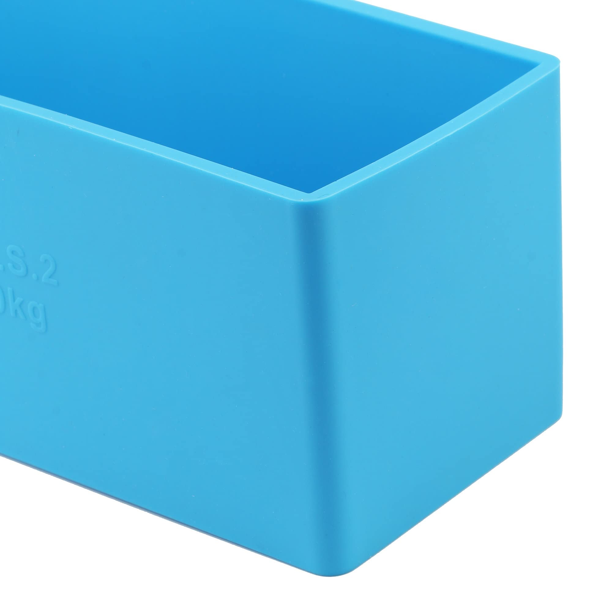 CAREG Stampo sapone in silicone Stampo rettangolare Pagnotte Stampo flessibile Stampo compatibile con Fai da te Strumento fatto a mano senza strumento di produzione di sapone scatola di legno