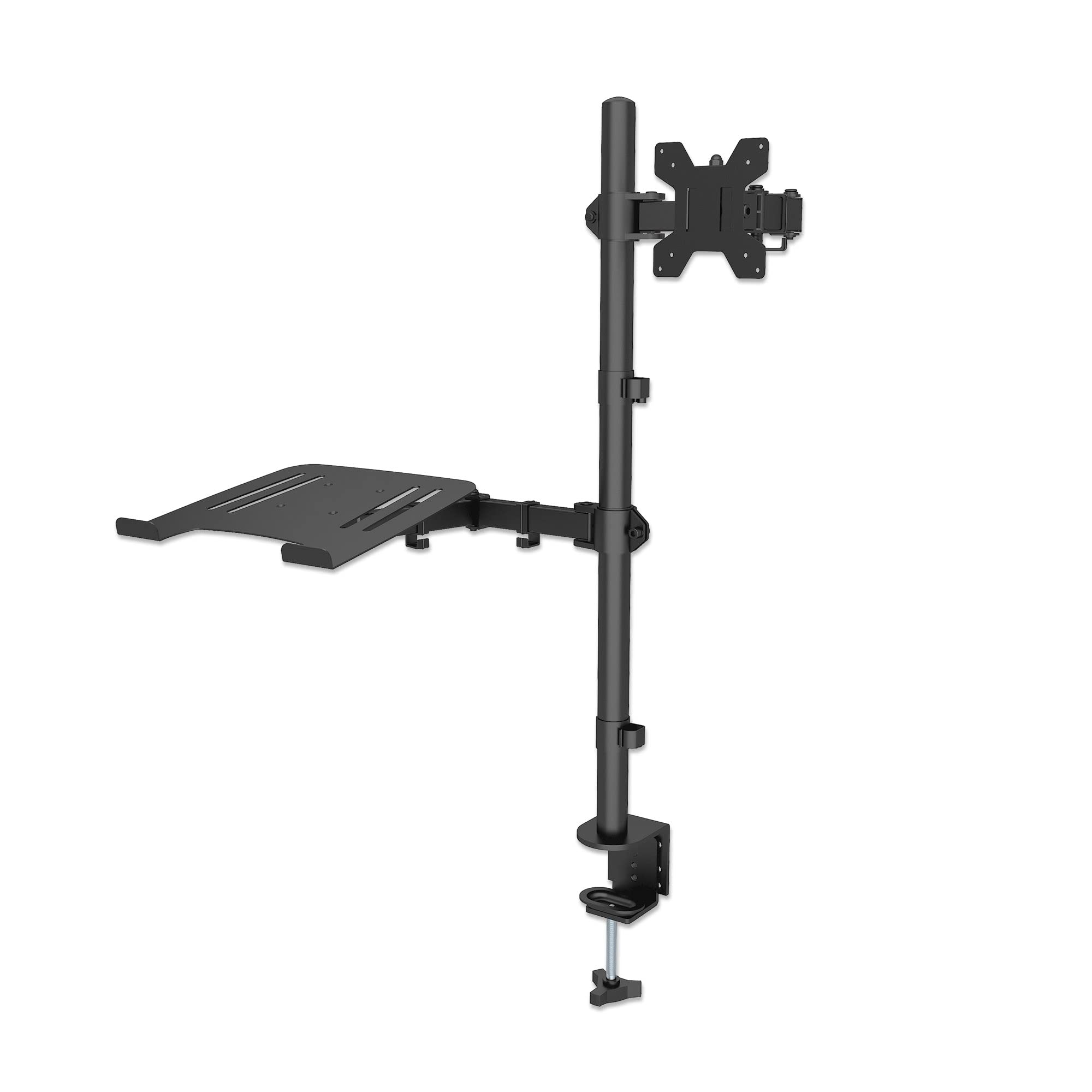 MANHATTAN 462136 Supporto da Scrivania Braccio per Monitor 13-32" e Mensola per Laptop