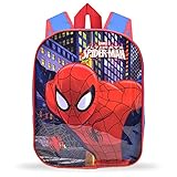 Rucksack Kinder Spiderman Rucksack Kindergarten Junge, Spiderman Kindergartenrucksack Verstellbare Marvel Superhelden Schultasche für Kinder für Jungen und Mädchen 2-6 Jahren