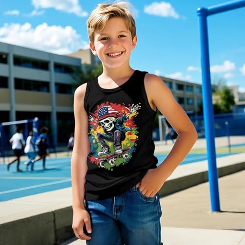 Kids Vest Boys Tank Tops for Children Undershirts Sleeveless Shirts2