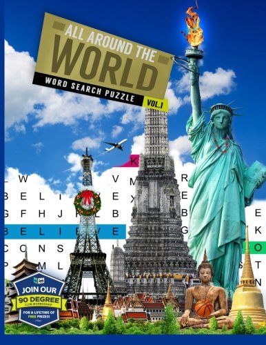 Buy All Around The World Word Search Puzzle Book: Volume One Book ...