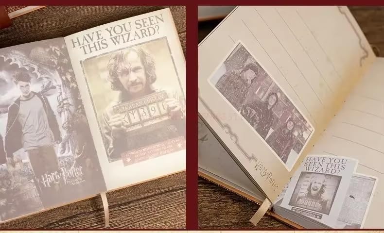 Image of BOEJOY Gifts - Harry Potter Inspired Lock Diary with Magnetic Snap | 1 Pc A5 Notebook | Cute Cartoon Design | Lined Pages | Gift for Kids, Teens & Fans (Ron)