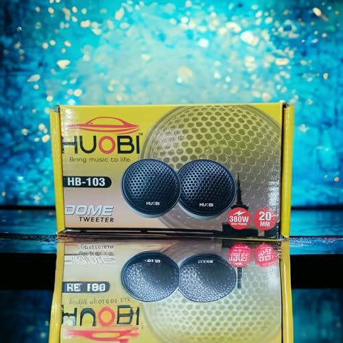 Image of High Frequence Dome Tweeter for Car, Home Audio (380 watts, 4 Ohms) HB-103 Black Colour (2 Piece) for Treble