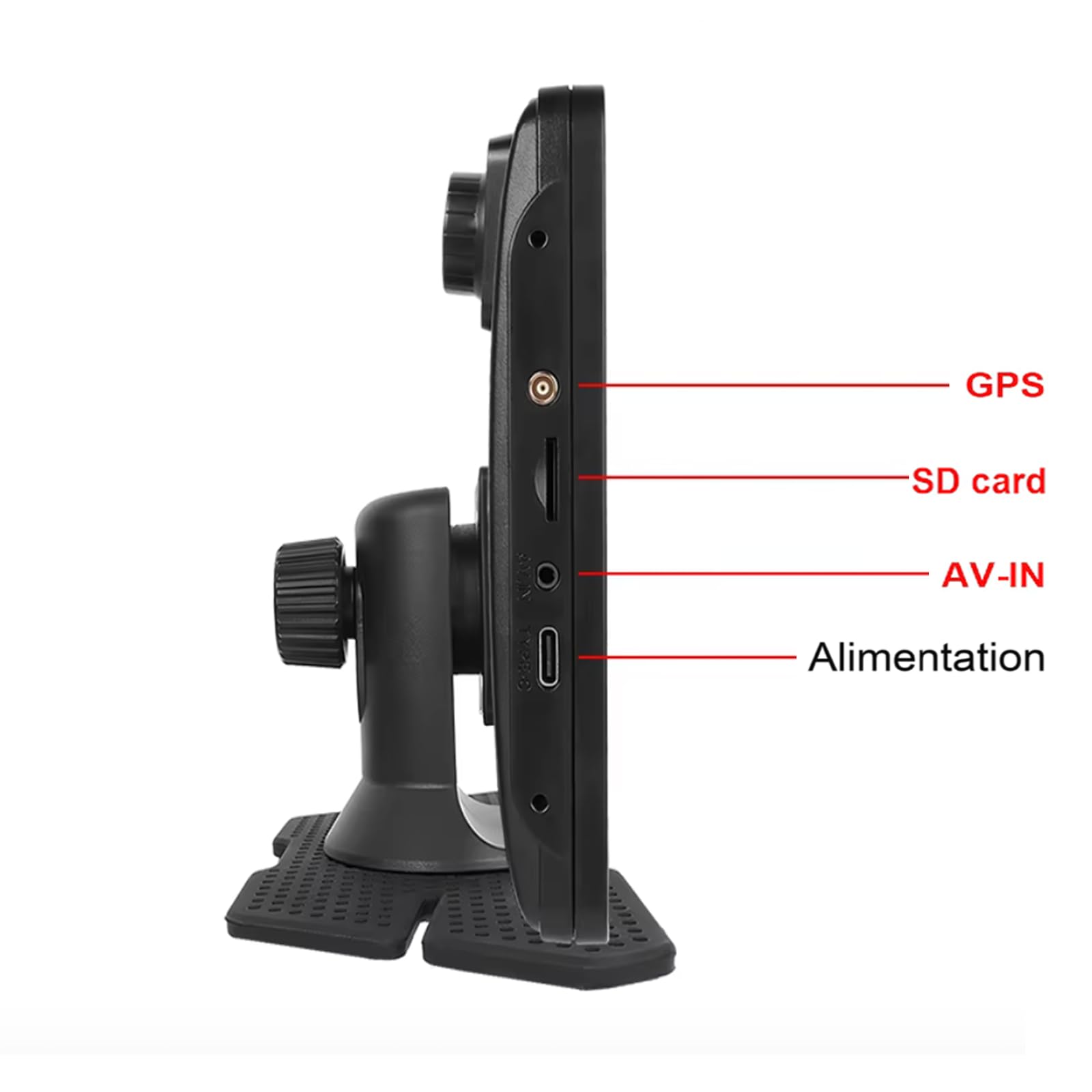 GPS Poids Lourd NaviPro DVR - 9 Pouces - GPS pour Camion Bus Voiture - Caméra de Route intégrée – Dashcam HD - Europe 48 Pays - AndroidAuto - CarPlay
