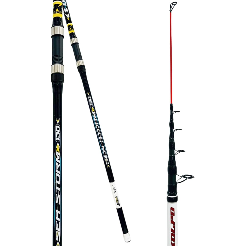 Kolpo Suggesta Canna da Pesca Surfcasting in Carbonio 130 gr 4.20mt pesca da riva per orate spigole