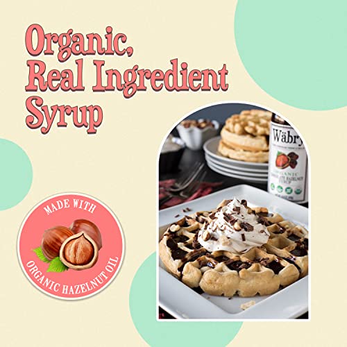 Wäbry Organic Chocolate Hazelnut Syrup – 15.5Oz (439G), Natural Chocolate Syrup For Pancakes And Waffles, Drinks And Ice Cream, Vegan Mocha Syrup For Coffee, Non-Gmo & Dye-Free – Bpa-Free Bottle #TOP2