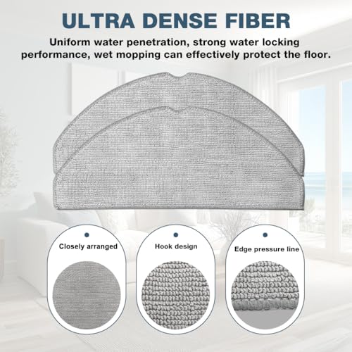 Image of HASTHIP 9Pcs Replacement Parts Compatible with Eufy G50 Hybrid / L60 Hybrid Robot Vacuum Cleaner, Replacement Accessories with 1 Main Roller Brush, 2 Microfiber Mops, 2 Filters, 4 Side Brushes