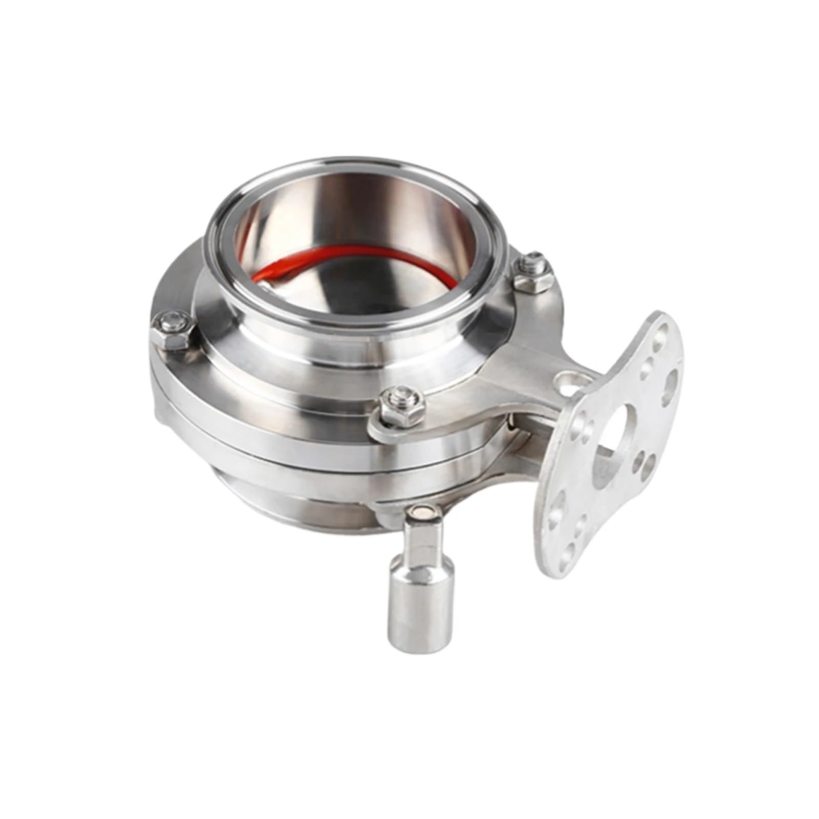 QRUYHBAJU 6" Stainless Steel 304 Butterfly Platform Tri Clamp 167mm