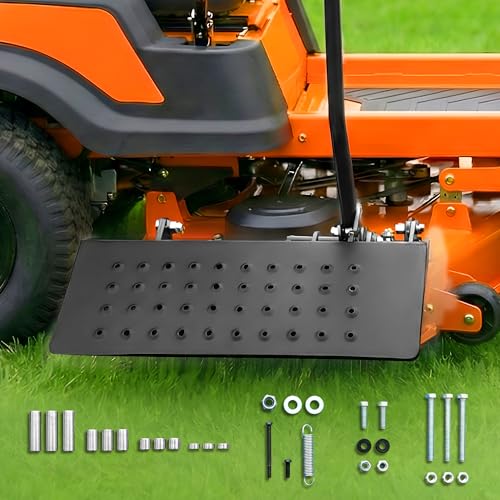 Zero Turn Mower Chute Blocker Fits Advanced Chute System ACS6000ULS Part Number 088600300 John Deere Exmark Gravely Toro Kubota Includes Grass Flap with Open Close Control Rustproof Steel
