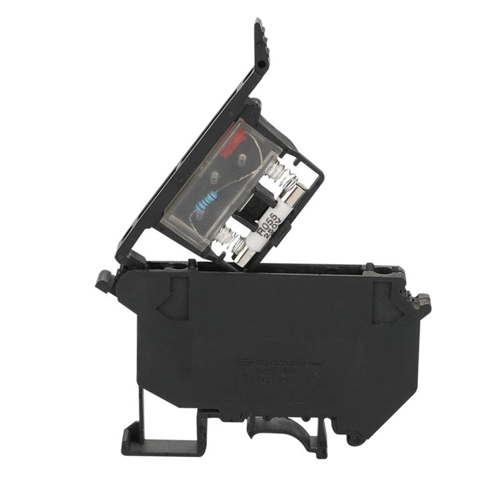 Buy 5pcs UK5HESI (UK5RD) LED indicated DIN Rail Fuse Holders