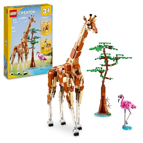 Lego Creator 3 en 1 Safari de Animales Salvajes con Jirafa de