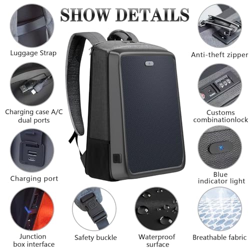 Solar Panel TSA-Friendly Tech Travel Backpack