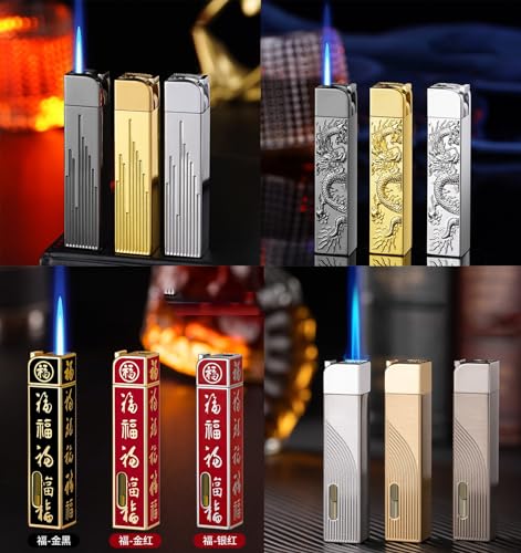 Encendedor de gas recargable de metal para cigarros miniatura 6