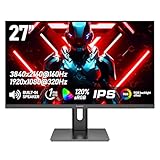 Gawfolk 27 Inch 4K Gaming Monitor IPS, UHD 3840x2160 Dual Mode (4K 160Hz/FHD 320Hz), Adaptive-Sync G-SYNC Compatible, Built-in Speakers, HDMI 2.1 & DP 1.4