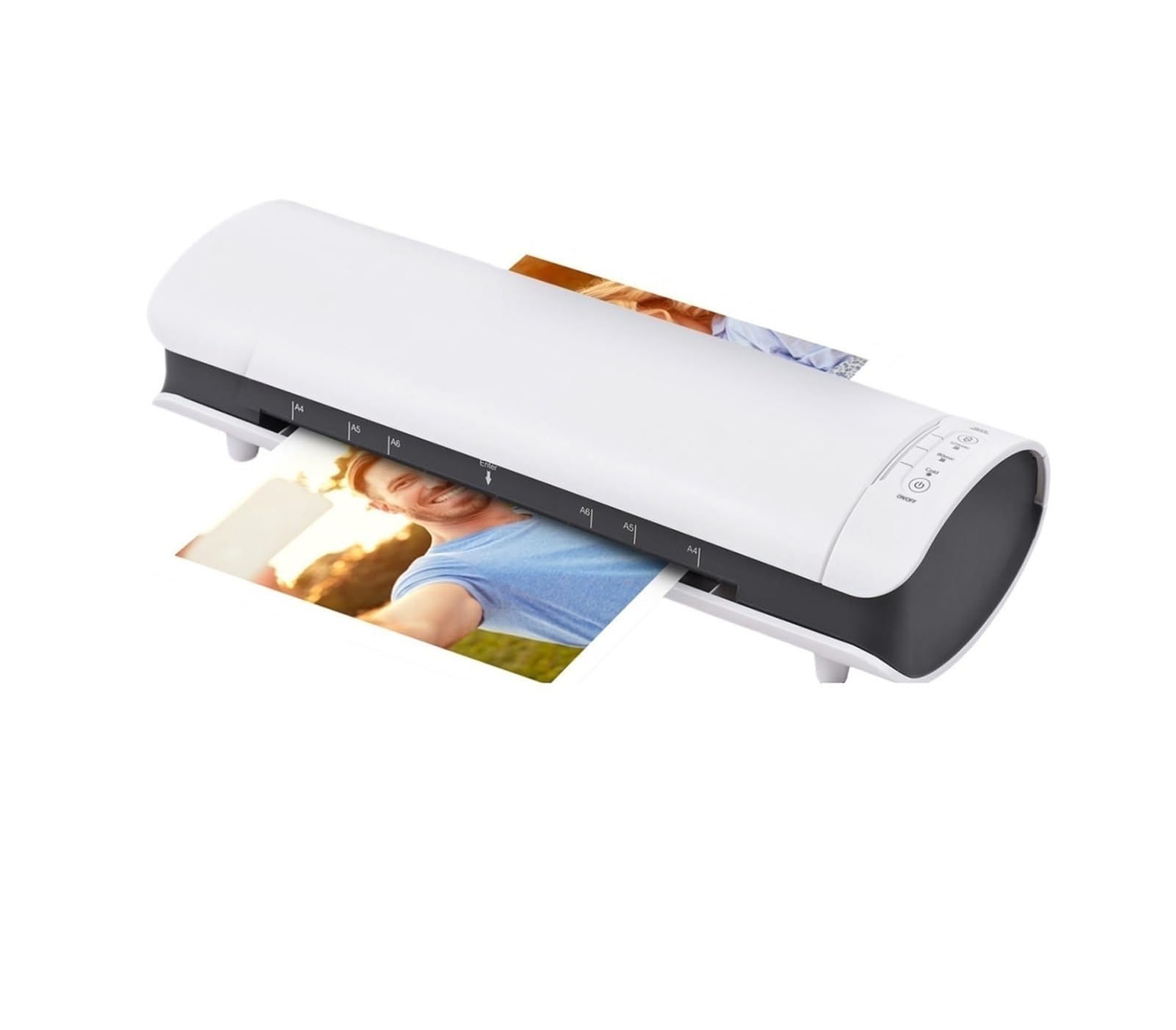 Maszyna do laminowania, SL988 Laminator biurkowy A4 Laminowanie na gorąco i zimno 2-wałkowy system z obcinarką do papieru, dziurkaczem zaokrąglarką