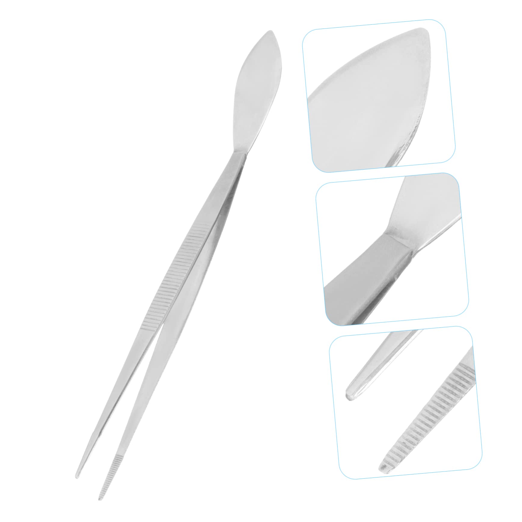 Toddmomy 4 Pezzi Pinzetteri pinzette dritte pinzette per spatole per bonsai pinzette per piante attrezzi per bonsai pinzette per modellare Must Garden Tintezers Acciaio inossidabile Argento