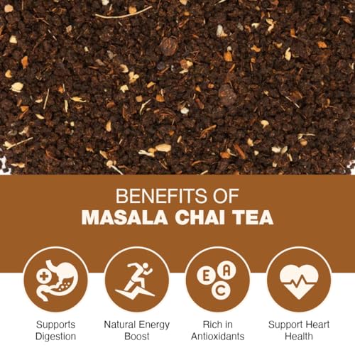 Image of India's Original Hot Masala Chai Tea Bags Spice Chai Black Tea 30 Tea Bags,Sweet, Savoury Spices, Caffeinated,Cinnamon,Cardamom,Clove And Ginger For Rich And Flavorful Enjoy Hot or Iced Kadak Chai
