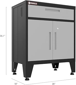 Amazon.com: Armadillo Tough AR7PC20G Grey 7-Piece Garage Cabinet