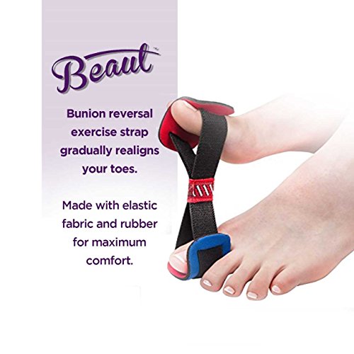 Bunion Corrector Splint and Pads Relief Kit - Hammer Toe and Hallux Valgus Pain Relief Sleeves – 8Pc. Bunion Care for Big Toe Joint Pain - Men and Women – Toe Separator, Straightener, Spacer, Spreader