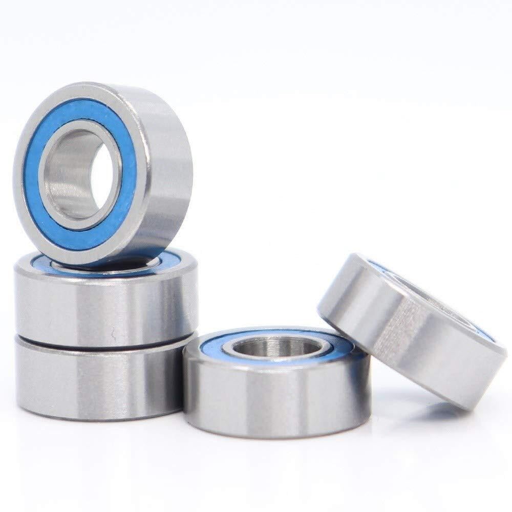 Industrial Shaft Bearings, Kits 686-2RS Bearing ABEC-3 (10 PCS) Miniature Ball Bearings 618/6RS Blue Sealed 686 2RS 686RS 6x13x5 mm