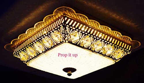 Image of Prop It Up 36 Watts LED Square Chandelier (Warm White,Metal)