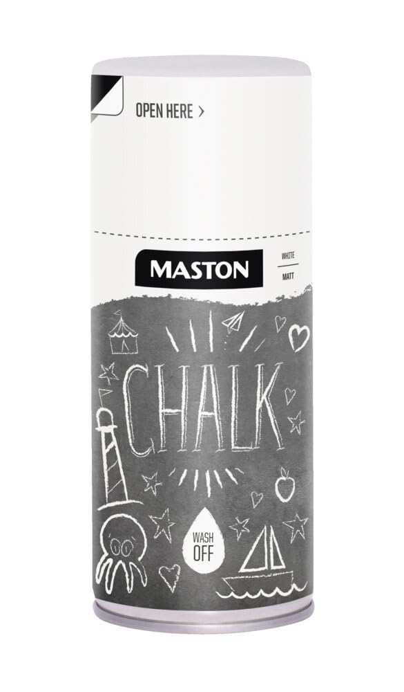 MASTON Chalk Paint - Matt - White - Spray Chalk - 150ml