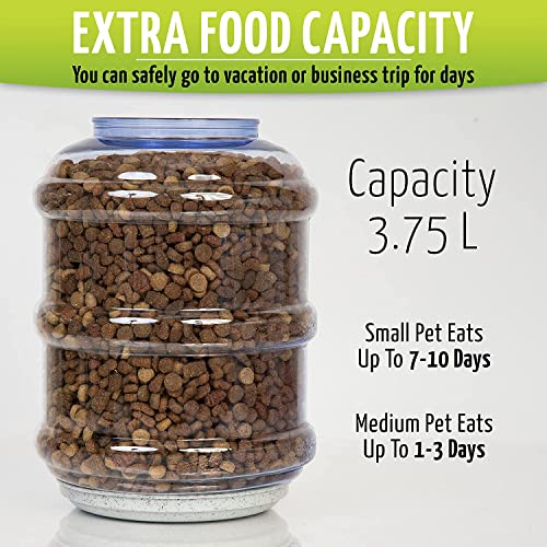Zone Tech Self-Dispensing Pet Feeder - Premium Quality Durable Self-Dispensing Gravity 1 Gallon Pet Feeder Food Bowl… - Image 5