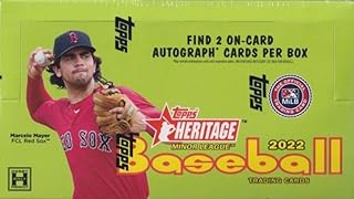 2022 Topps Heritage Minor League Baseball Hobby Box (18 Packs/8 Cards: 2 Autos)