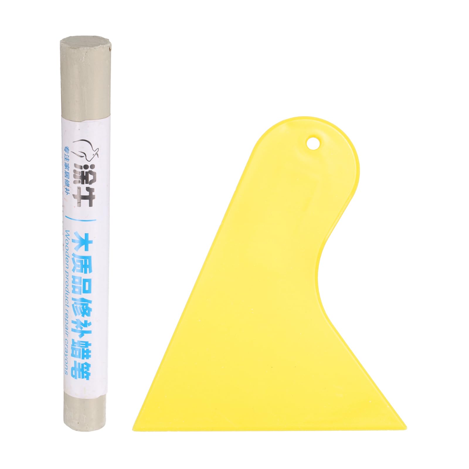 HARFINGTON Wood Filler Sticks Wood Furniture Scratch Repair Filler Sticks Furniture Touch Up Markers with Yellow Scraper for Wood Holes Wood Floor