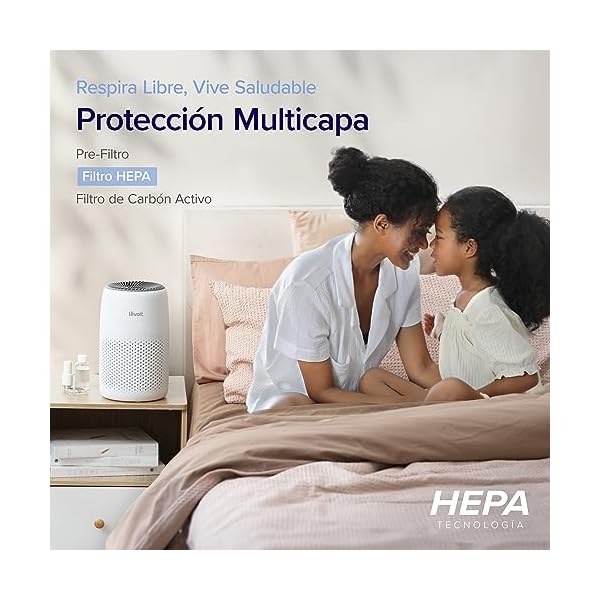 LEVOIT Purificador de Aire con Filtro HEPA H13 Purificador Hogar Portátil - Imagen 3