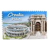Pula Arena Triumphal Arch of Sergius Croatia Refrigerator Magnet 3D Travel Souvenir Fridge Decoration Magnetic Sticker Craft Collection