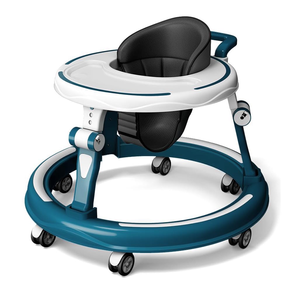 StarAndDaisy Baby Walkers 6-24 Month Boy & Girl / 360° Walker for Kids 1 Years with Multi Adjustable Height/Multi-Function Baby Walker with Anti-Rollover - (Blue)