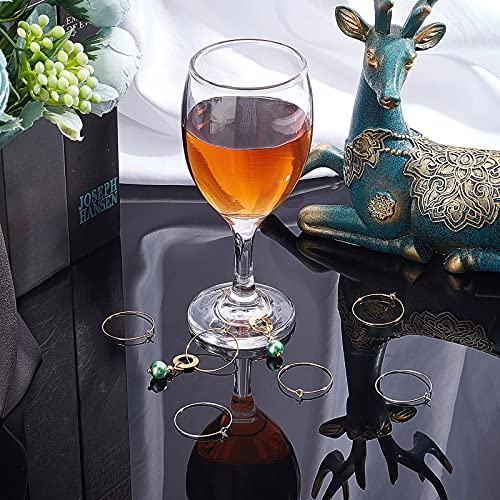 UNICRAFTALE about 100pcs 25mm 2 Colors Hoop Earrings Wine Glass Charms Rings Stainless Steel Earring Hoops for Women DIY Earring Making Golden and Stainless Steel Color - Image 3