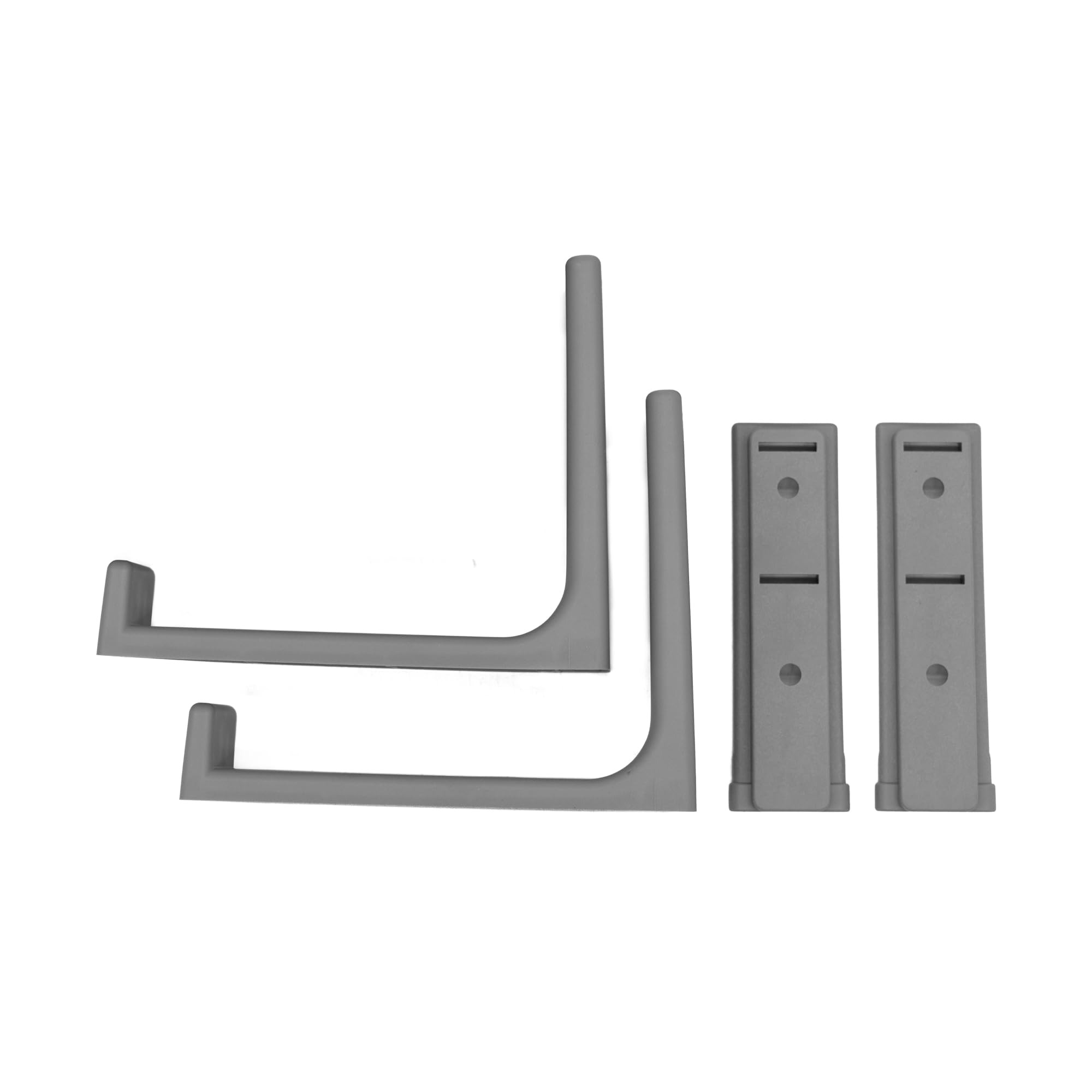 Vego garden Planter Box Brackets for Herb & Mini Planters, Adjustable Window Box Brackets, Wall Mount Flower Box Bracket, Heavy Duty Planter Shelving for Patio Garden Fence Railing Balcony, 2 Pack