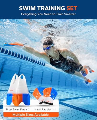 HAPBEAR Swim Fins and Hand Paddles Set - 9.59 w/ Code + 40% Off Code ZKQPMBN0 - image 2